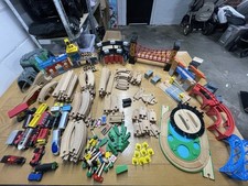 Wooden Train Set Bundle, Trains, Track, Accessories -  Huge Joblot