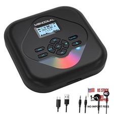 CD Player Portable,Bluetooth CD Player with Speakers,Rechargeable Player for
