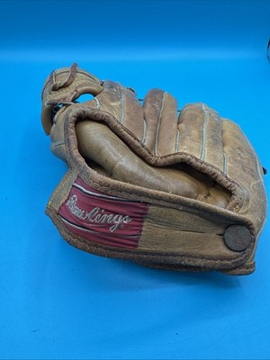 Gant Softball Vintage Rawlings DW 12 – Années 1940 – Fabriqué USA (Taille 11")