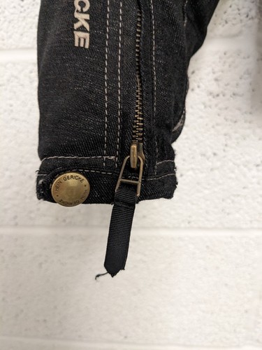 Hein Gericke Denim Textile & Leather Motorcycle Jacket Armoured UK 32 / Chest 44 - Picture 3 of 13