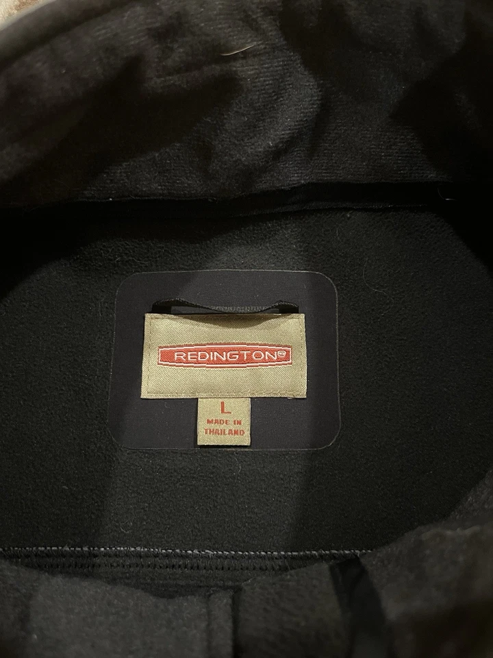 Chaqueta softshell Redington para hombre talla grande gris pesca al aire libre senderismo a prueba de viento Foto 4 de 4