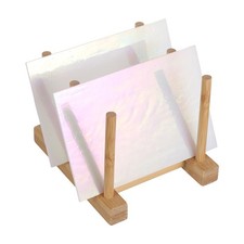 4 x 6 Inch Stained Glass Sheets, 2 Sheets Art Glass, Milky White Fantasy