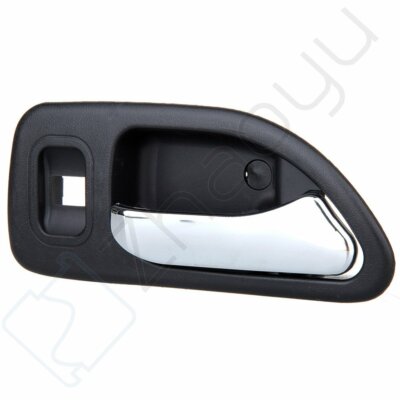 4-Piece Chrome Interior Door Handles For 1994-1997 Honda Accord – Front & Rear – Black/Silver