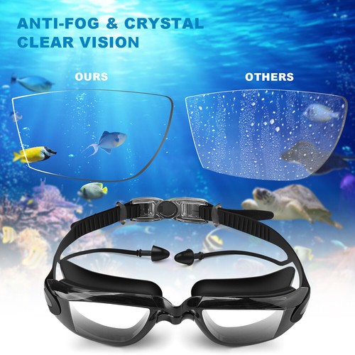 2Stk Taucherbrille Schwimmbrille UV-Schutz Anti-Beschlag für Erwachsene Unisex - Bild 4 von 12