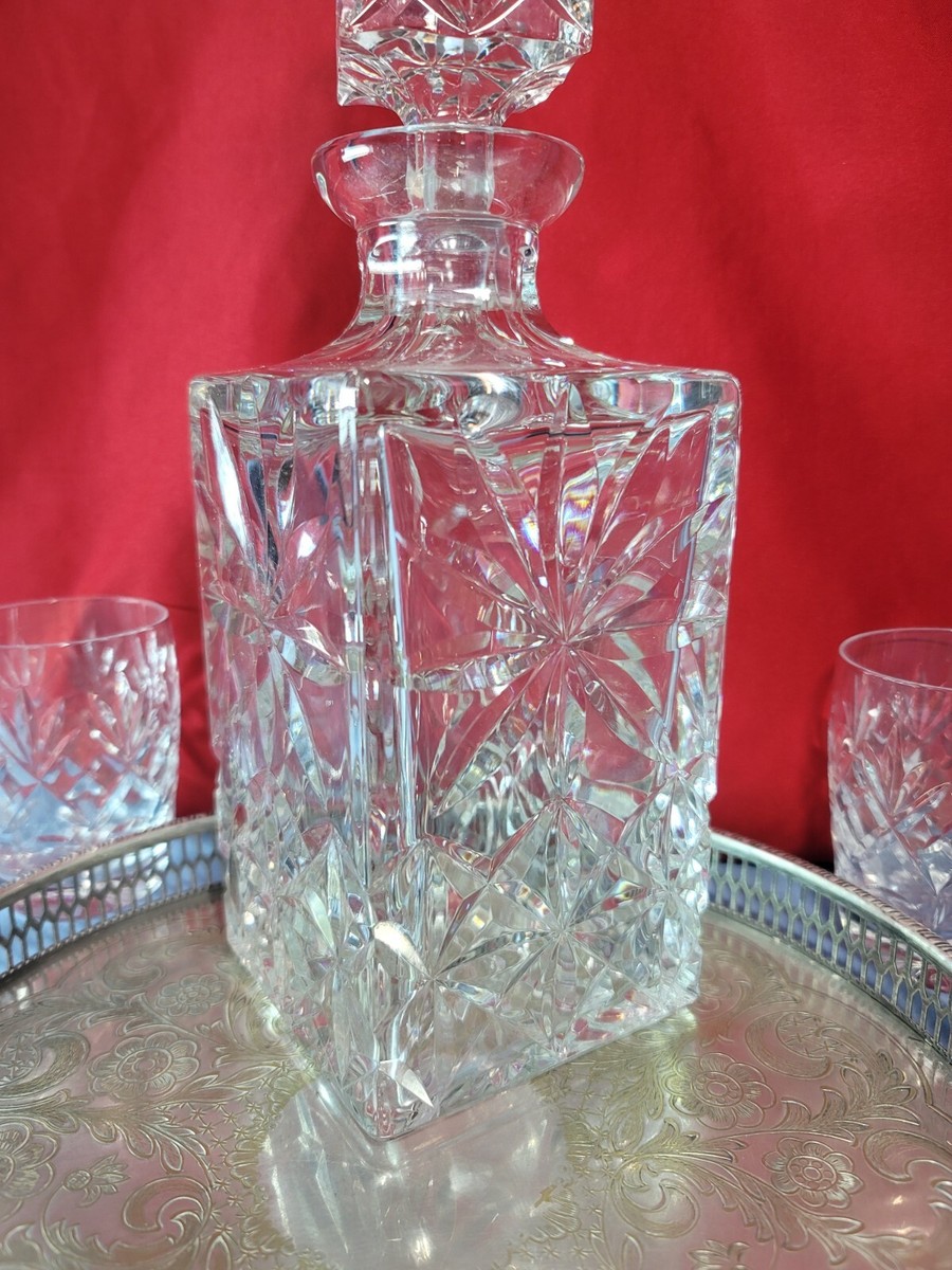 Carafe à Whisky En Cristal + 5 Verres - Set élégant