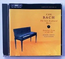 C.P.E. Bach Solo Keyboard Music Vol. 7 CD - Sonatas 1748-49 - Miklos Spanyi