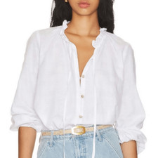 Show Me Your Mumu Alicia Tunic in White Animal Print Size Small