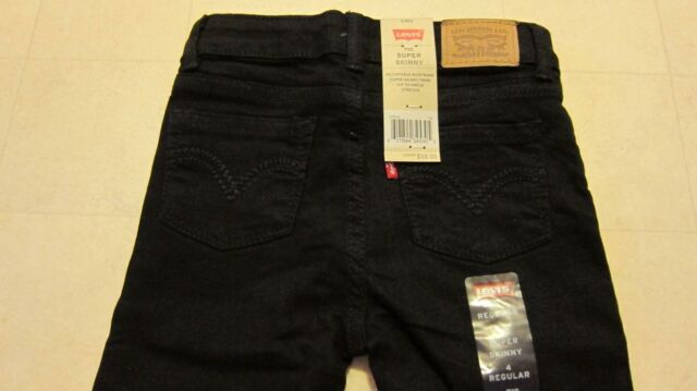 Levi's 710 Super Skinny Black Jeans For Girls SZ 4/8/10 Regular - NWT $38 | eBay