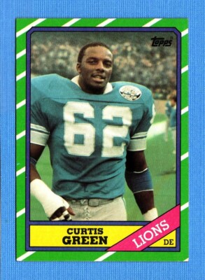1986 Topps #250 Curtis Green EXMT+ Detroit Lions
