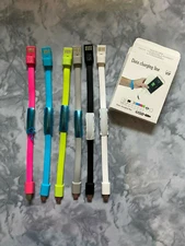 Bracelet Flat Wire USB Charger Cable Data Cord For Android (Green)