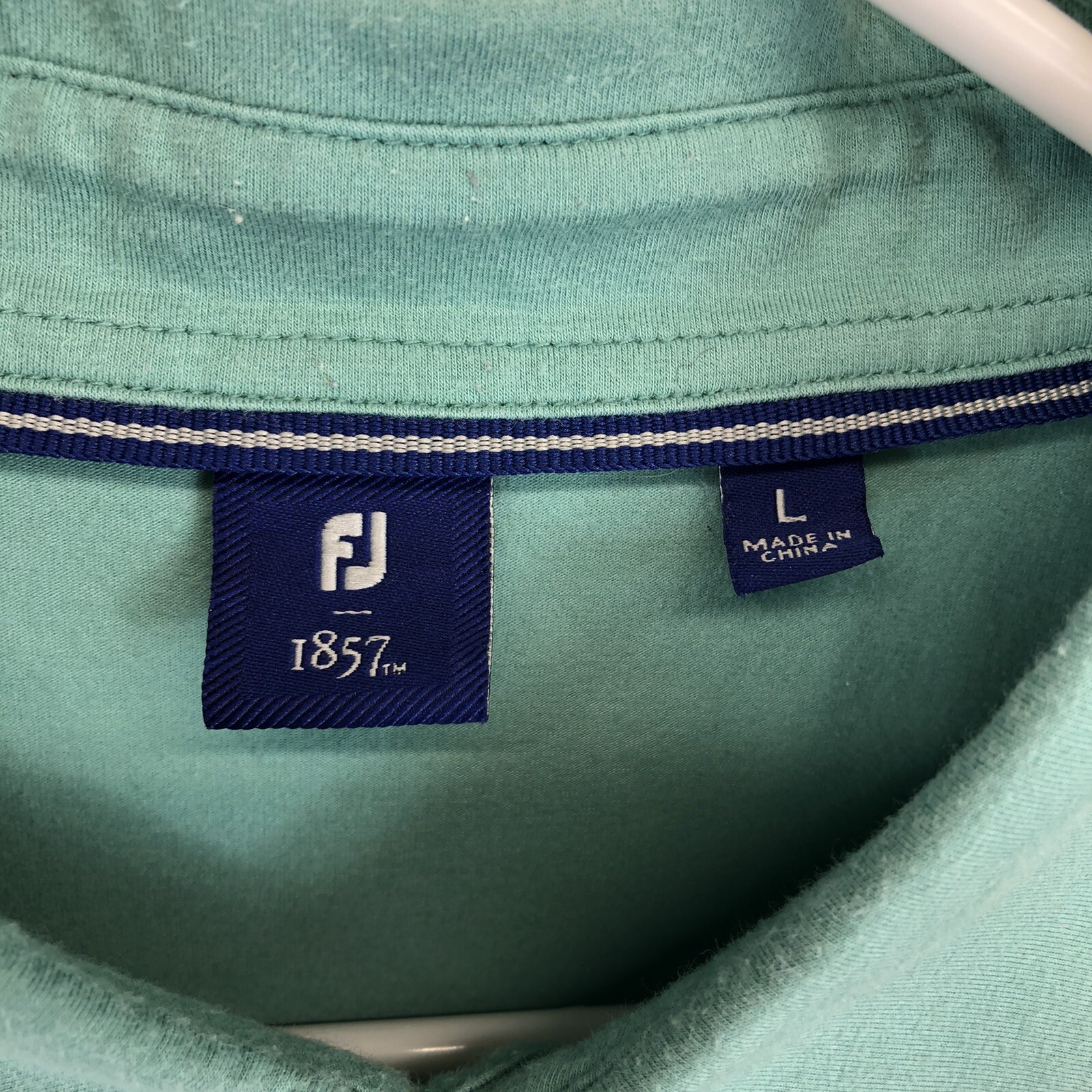 Footjoy FJ 1857 Polo Shirt Mens Large Pima Cotton Spandex Short Sleeve