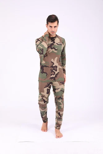 Men's Thermal Underwear Long Johns Tight Warm Soft Outdoor Sports Sets Army Camo - Bild 35 von 37
