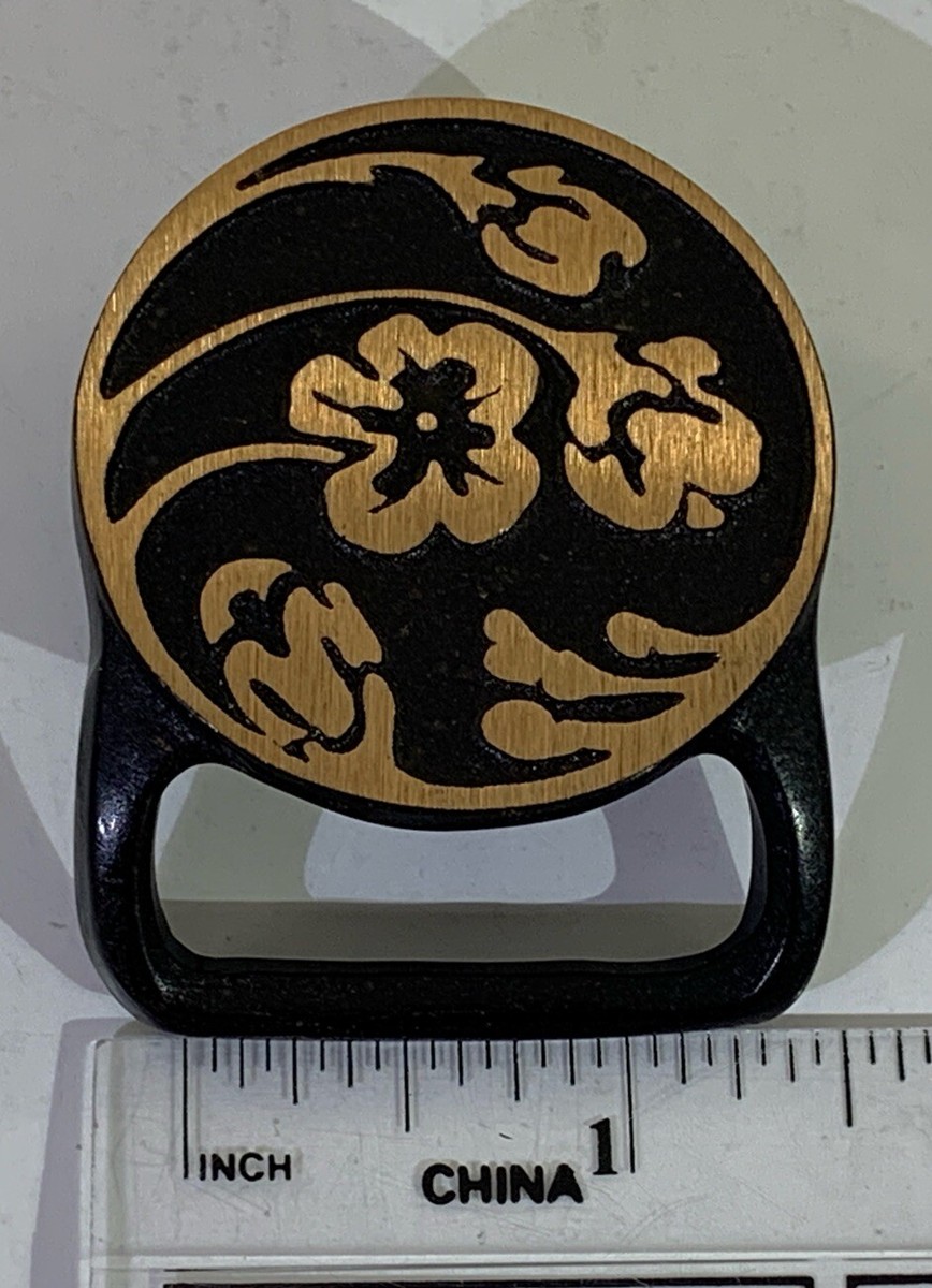 Tech Ether Guild Poppy 75 Solid Brass Belt Buckle 2 1/4in  display picture 1