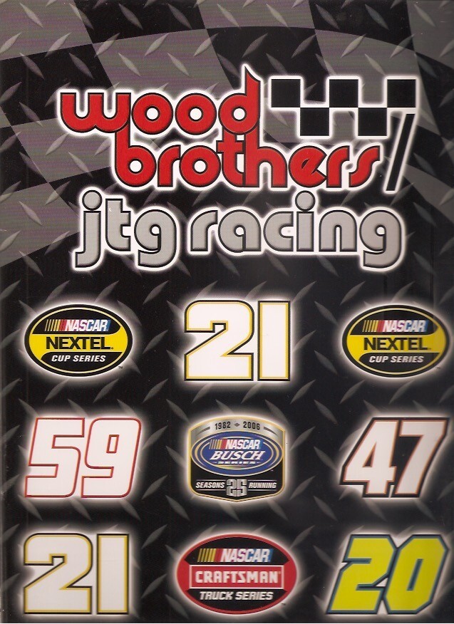 Wood Brothers Racing #21-#47-#59-#20 - Press Release | eBay