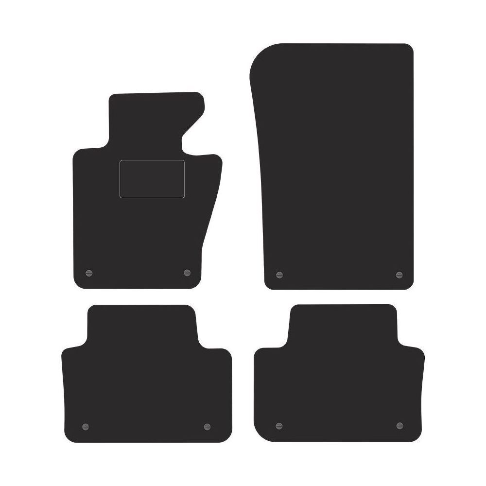 Jeu tapis velours STREAK blanc pour voyage confort en BMW X3 E83