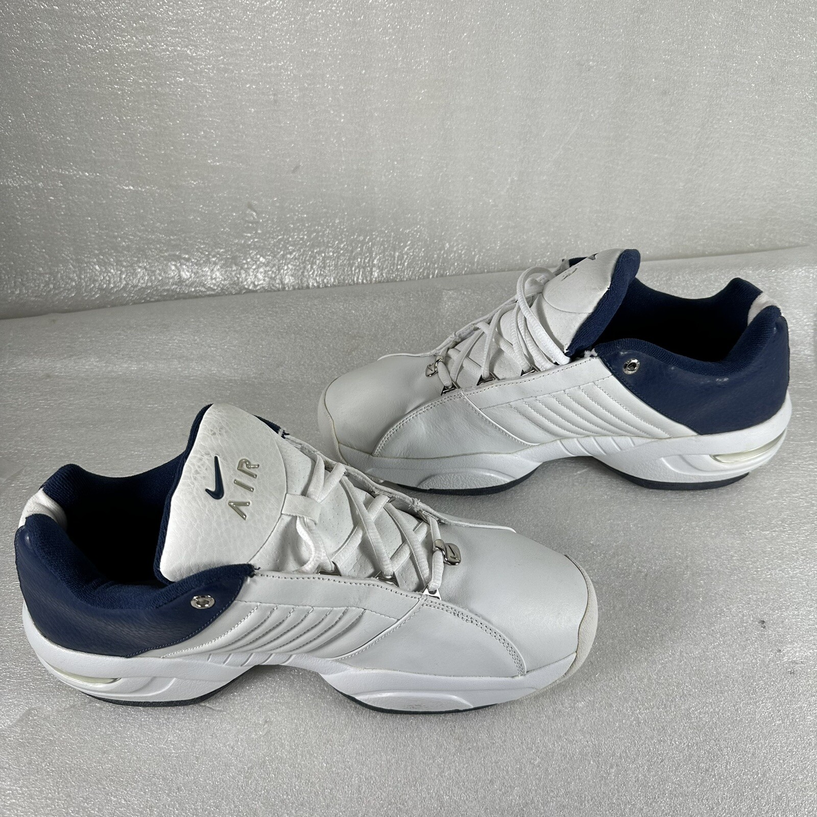 SAOLA Scarpe sneakers casual Nike uomo Air 307577 101 bianco blu misura 10 5 Z17