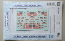 American 50-Star Flags Decals Microscale 4202 HO Scale Modeling
