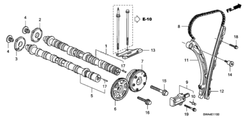 Honda Genuine OEM TSX VVT K24Z Variable Valve Timing Actuator 14310-R40-A02 - Picture 3 of 3