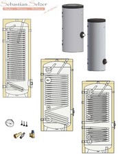 Trinkwasserspeicher Wärmepumpenspeicher Boiler, 150 - 500l, 1-2 Wärmetauscher