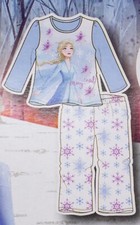 Frozen II Queen Elsa Girls Pajamas Disney NWT 2 3 4 5 T Blue Fleece Long Sleeve