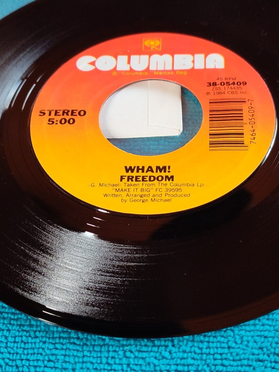 Wham! Freedom,HEARTBEAT,Record#,38-05409,45rpm,7