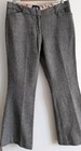 <!--F#f_0-->Miss Shop Tweed Herringbone Dress Pants Women's Size 10 Wool Blend Flared Lined <!--F/-->