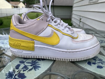 Nike Air Force 1 Shadow Sunshine White Rose Yellow Shoes CJ1641-102 Women's 9 | eBay