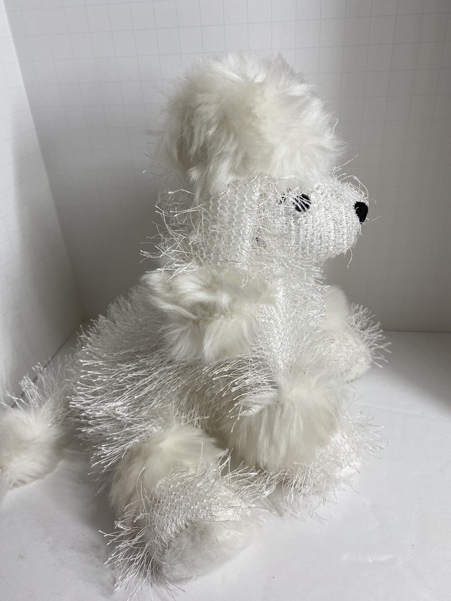 Ganz Webkinz WHITE POODLE Plush Puppy Dog Stuffed Animal NO CODE 7