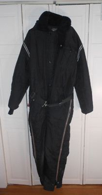 Vintage Arctic Cat Snowmobile Suit, Black, Size 1, XL.   (DS)