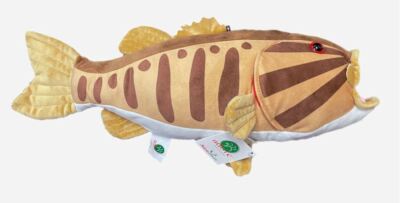 ADORE 17'' Smallie the Smallmouth Bass Fish Stuffed Animal Plush Walltoy Wall Mou