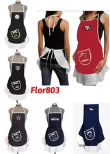 NFL Team Hostess Apron,Tailgating Grilling Party BBQ