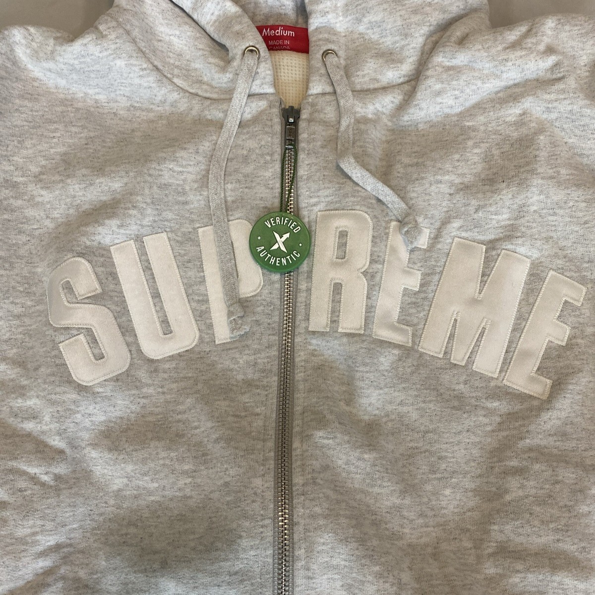 Supreme New York FW17 Arc Logo Thermal Zip Up Hooded Supreme New York FW17 Arc Logo Thermal Zip Up Hooded