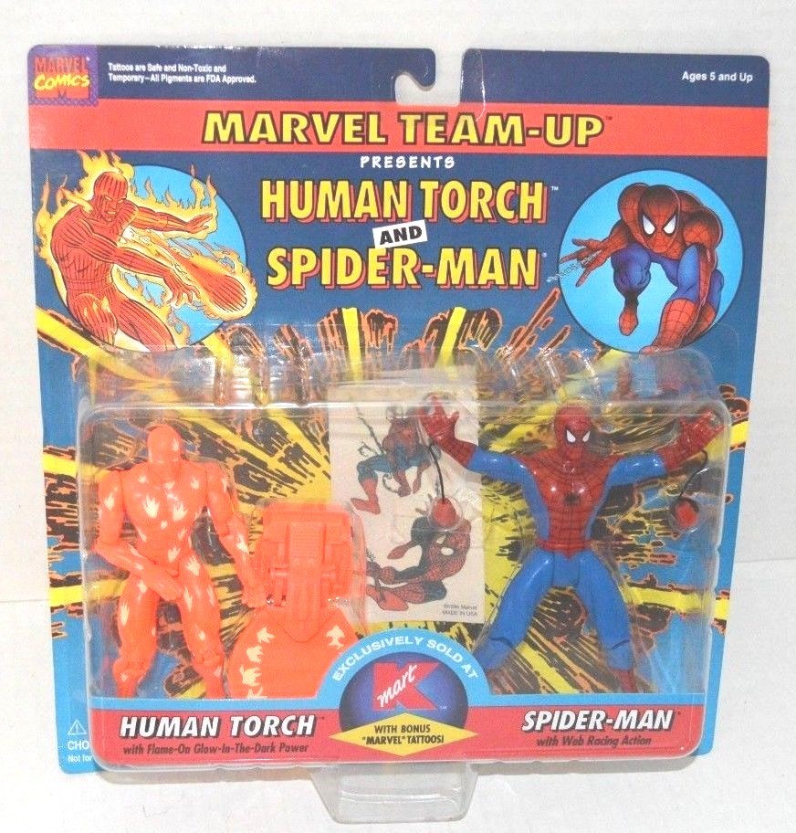 スパイダーマン 『MARVEL TEAM UP』 4セット 90s TOYBIZ スパイダーマン 『MARVEL TEAM UP』 4セット 90s TOYBIZ