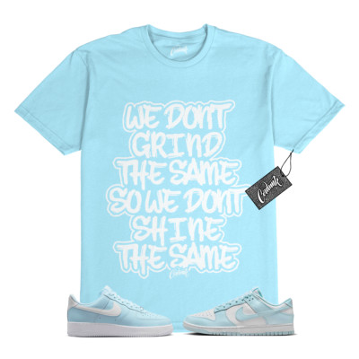 Air Force 1 Dunk Low Glacier Ice Blue White T Shirt to Match DIFF