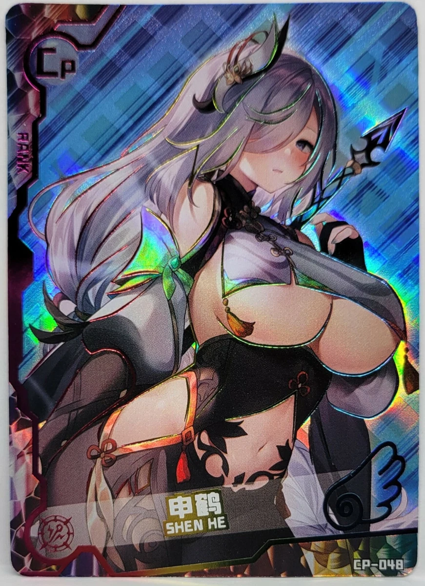 Genshin Impact Shenhe Foil Doujin Maiden Party Trading Card CP | eBay