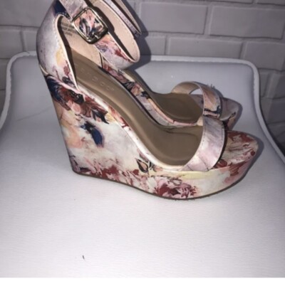 Bamboo Women's Size Fabric Wedge Platform Sandals Shoes