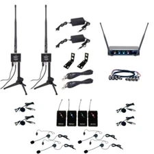 VOCOPRO BOOST-PLAY-4 Long Range Digital Wireless Headset & Lavalier Package