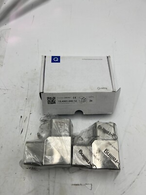 Box of 2 Genuine Q-Railing Square Flush 90° Tube Connector 13.4301.040.12