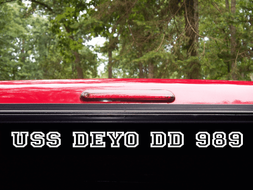 USS DEYO DD 989 Decal U S Navy Military USN S01 - Afbeelding 2 van 4