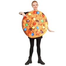 DSplay Unisex Adult Pizza Food Costume Onesize Cookies 