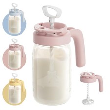 Papablic Glass Formula Pitcher, Fast Baby Breastmilk 946.35 milliliters, Pink