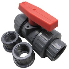 GRAINGER APPROVED 4PGD8 Manual 2-Way Ball Valve,Socket,PVC 4PGD8