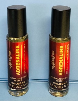 *NEW* MEN'S ~ ADRENALINE ~2PK ~ TRAVEL COLOGNE ~ Bath & Body Works ~ SHIPS FREE!