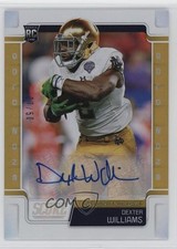 2019 Score Rookies Gold Zone Signatures 7/50 Dexter Williams #342 Auto lz7