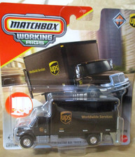 Camión de carga Matchbox Working Rigs UPS International Durastar fundido a presión 1:87