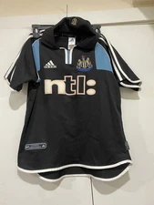 Adidas Newcastle United Jersey Mens Small Black Soccer 2000/2001 Away Climalite