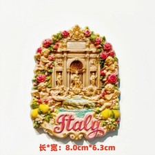 Rome Italy Fontana di Trevi Resin Refrigerator magnet travel Tourist souvenirs