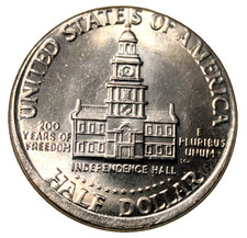 1976 Kennedy Half Dollar ANACS MS-64 Struck Off Center Mint Error