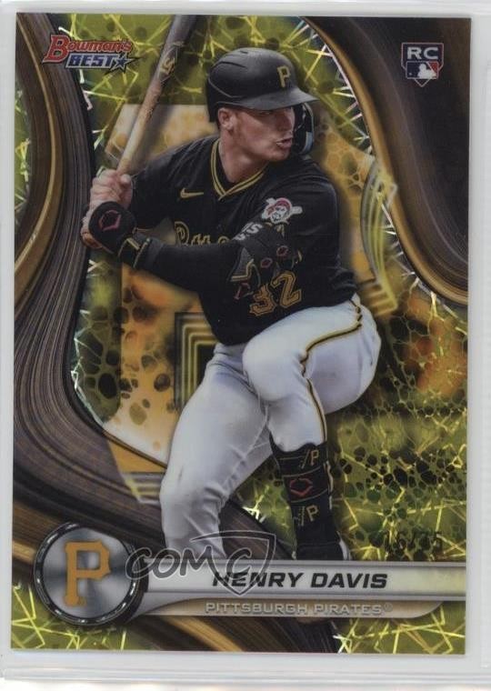 2024 Bowman's Best Yellow Lazer Refractor /75 Henry Davis #50 08vx