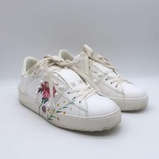 Valentino Inez Vinoodh Rockstud Floral Untitled Sneakers White Size 38.5